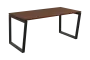 SEK-V - 16 stůl kancelářský, kovová podnož černá, deska 25 mm, široký 1600 mm, ořech královský